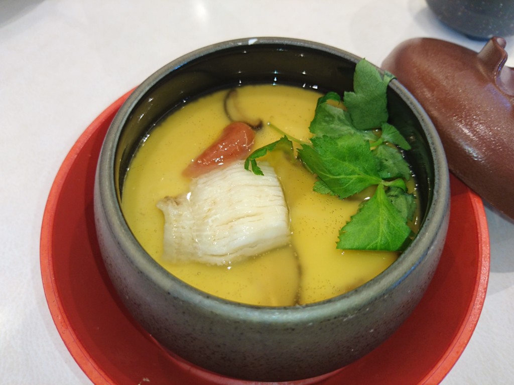 はま寿司の茶碗蒸し 鱧 はも と紀州梅のあんかけ茶碗蒸しを食べる たべ呑あそ